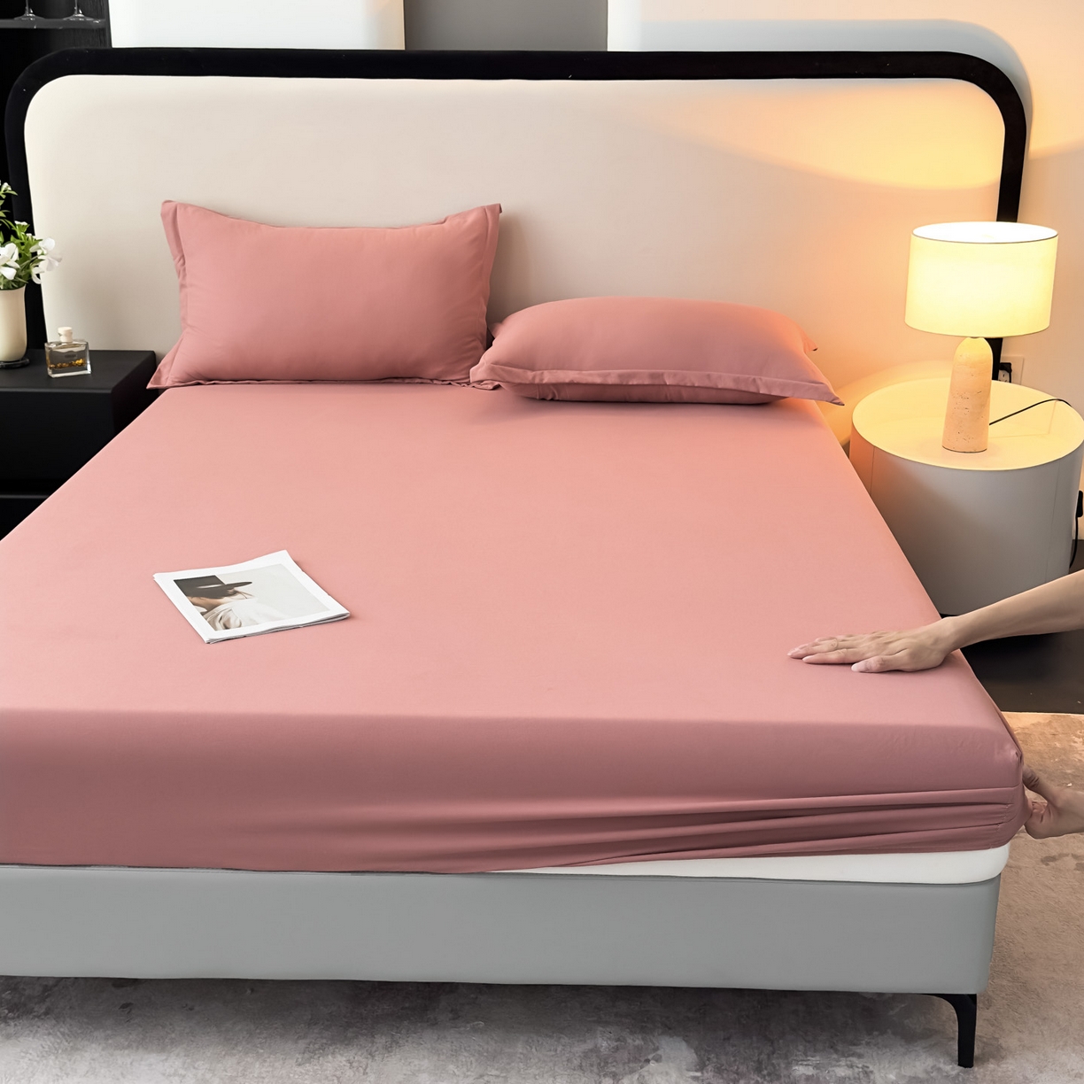 91家纺网 家纺一手货源 找家纺 （总）亨通家纺 2025新款亲肤舒适云朵水洗棉单床笠