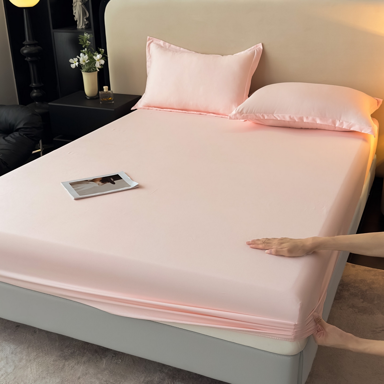 91家纺网 家纺一手货源 找家纺 （总）亨通家纺 2025新款亲肤舒适云朵水洗棉单床笠