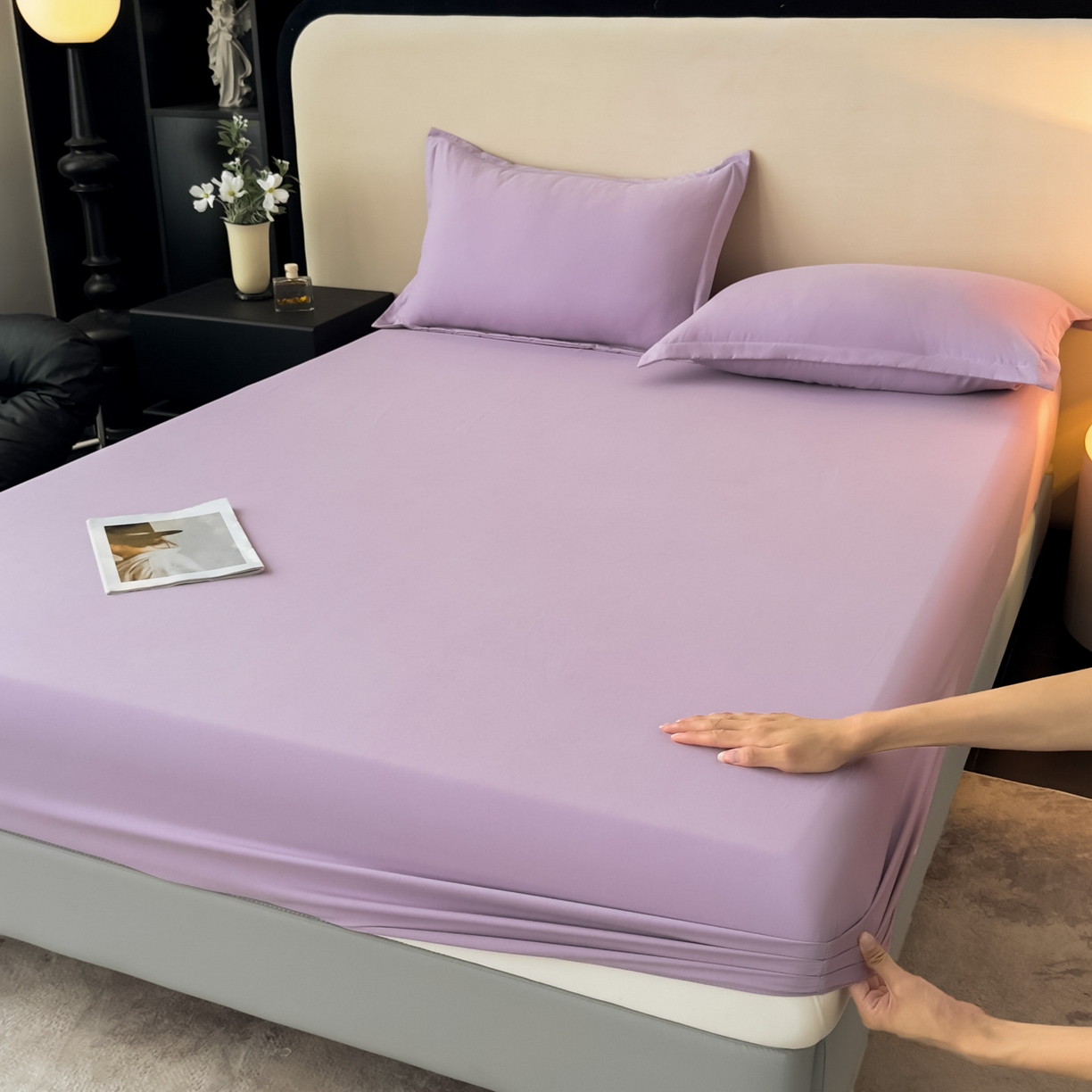 91家纺网 家纺一手货源 找家纺 （总）亨通家纺 2025新款亲肤舒适云朵水洗棉单床笠