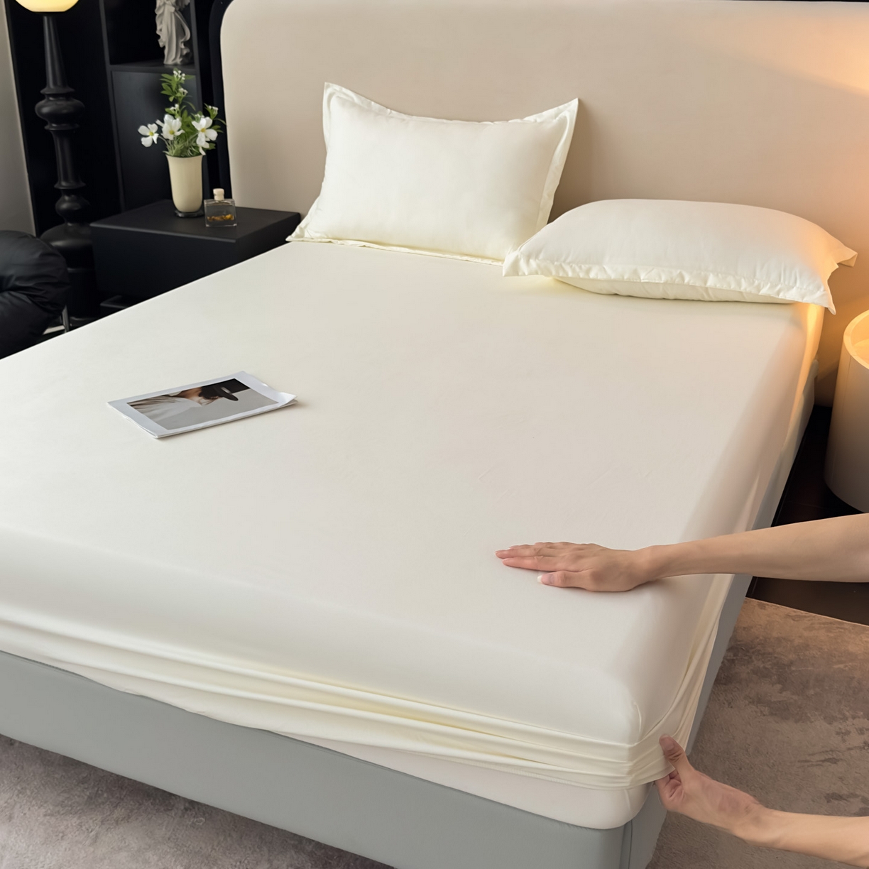 91家纺网 家纺一手货源 找家纺 （总）亨通家纺 2025新款亲肤舒适云朵水洗棉单床笠