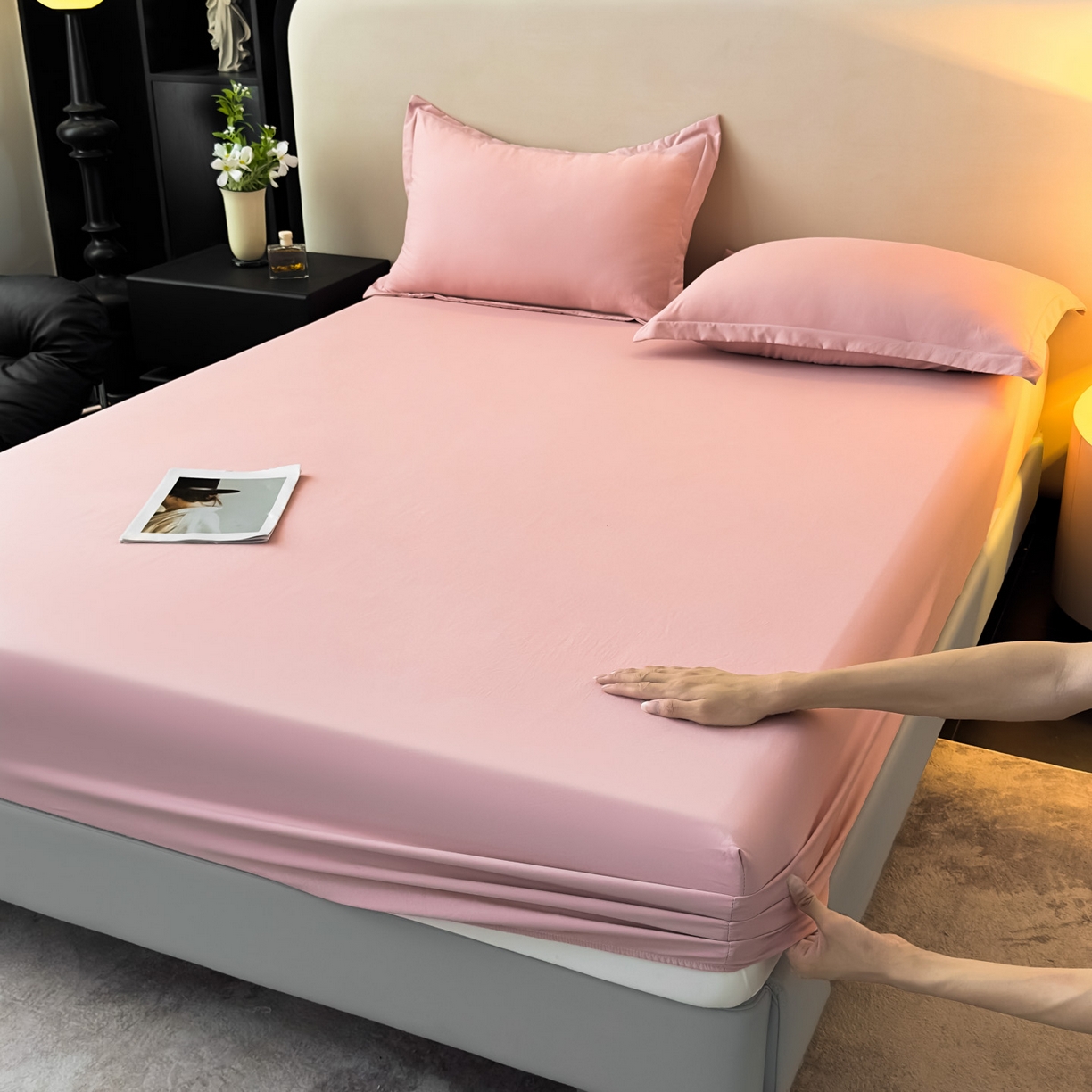 91家纺网 家纺一手货源 找家纺 （总）亨通家纺 2025新款亲肤舒适云朵水洗棉单床笠