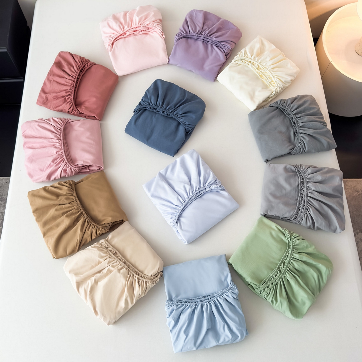 91家纺网 家纺一手货源 找家纺 （总）亨通家纺 2025新款亲肤舒适云朵水洗棉单床笠