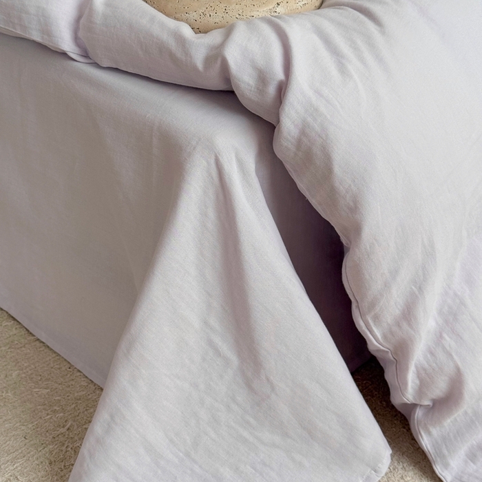 91家纺网 家纺一手货源 找家纺 鹿班家居 2025年秋冬款全棉纯棉皱皱纱精密刺绣四件套-晴野小记系列（标准会员-20元） 晴野小记-紫色