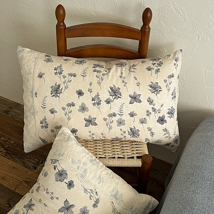 91家纺网 家纺一手货源 找家纺 梦纤绒 2025秋冬新品A类高克重亚麻复古全棉花边侘寂风原麻系列 秋屿-蓝