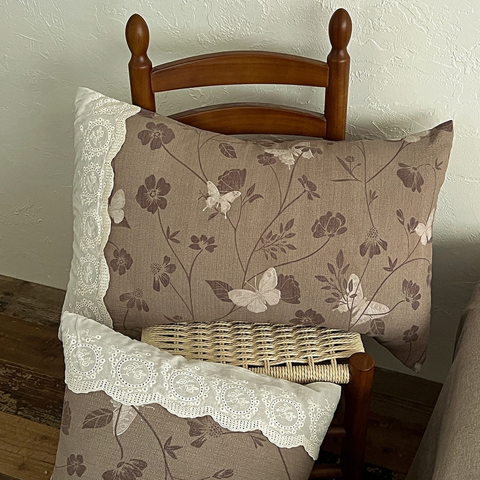 91家纺网 家纺一手货源 找家纺 梦纤绒 2025秋冬新品A类高克重亚麻复古全棉花边侘寂风原麻系列 晓梦