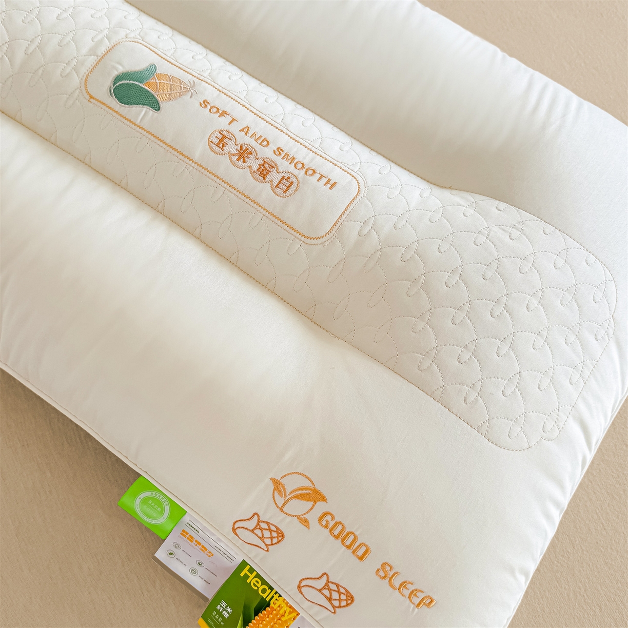 91家纺网 家纺一手货源 找家纺 （总）麦肯锡 2025新款玉米蛋白护颈枕枕头枕芯