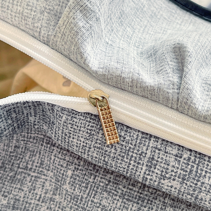 91家纺网 家纺一手货源 找家纺 宝士康家纺 2025新款原麻荷叶边四件套 水墨江南