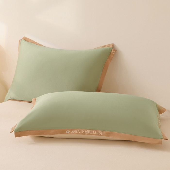 91家纺网 家纺一手货源 找家纺 宝士康家纺 2025新品10A抗菌金乳丝春秋被/冬被/跨境外贸 金乳丝-米绿色