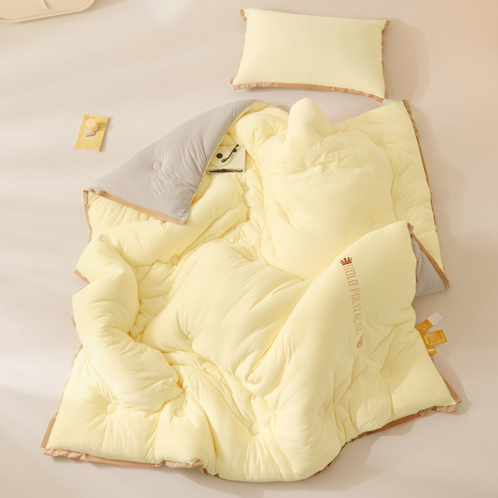 91家纺网 家纺一手货源 找家纺 （总）宝士康家纺 2025新品10A抗菌金乳丝春秋被/冬被/跨境外贸