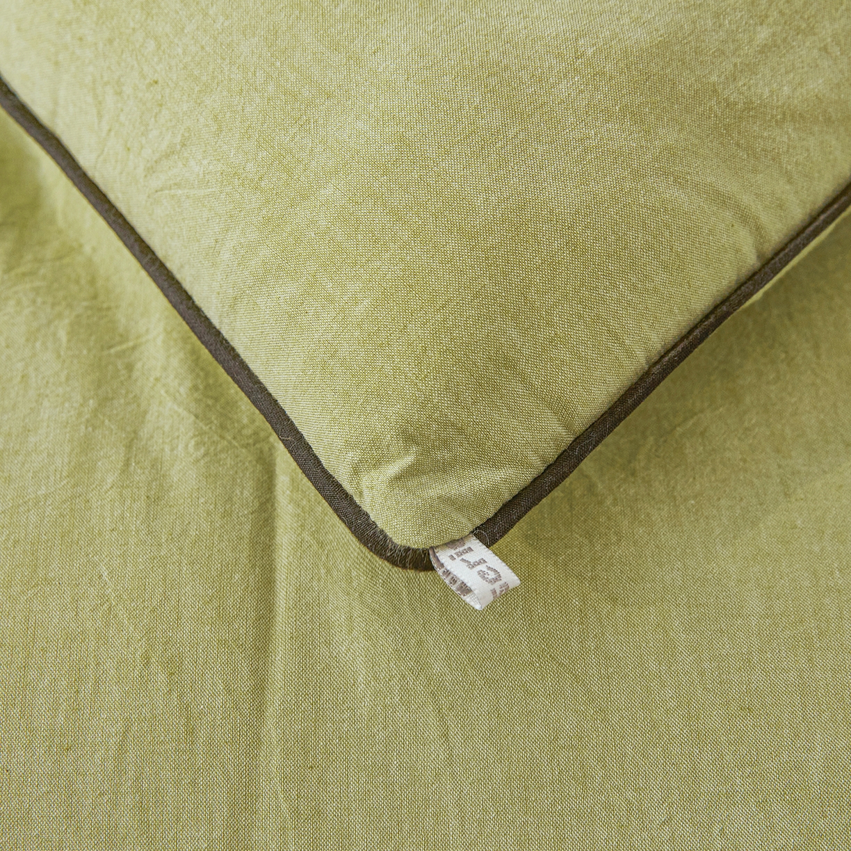 91家纺网 家纺一手货源 找家纺 熙宴家纺 2025新款水洗棉嵌绳款100%新疆棉花被 豆绿