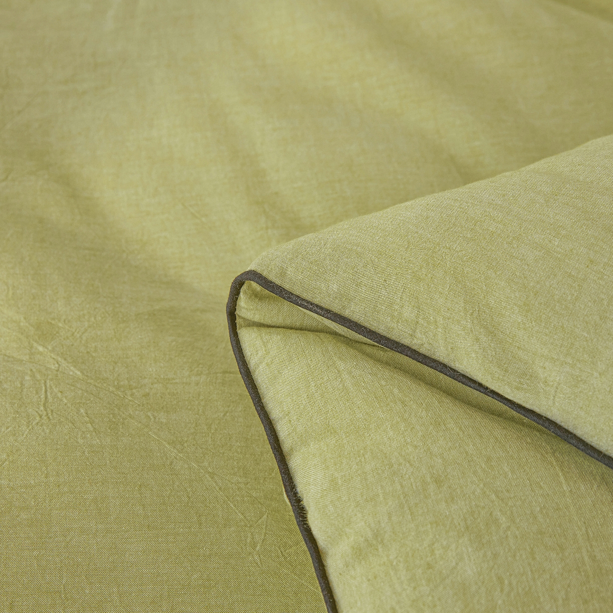 91家纺网 家纺一手货源 找家纺 熙宴家纺 2025新款水洗棉嵌绳款100%新疆棉花被 豆绿