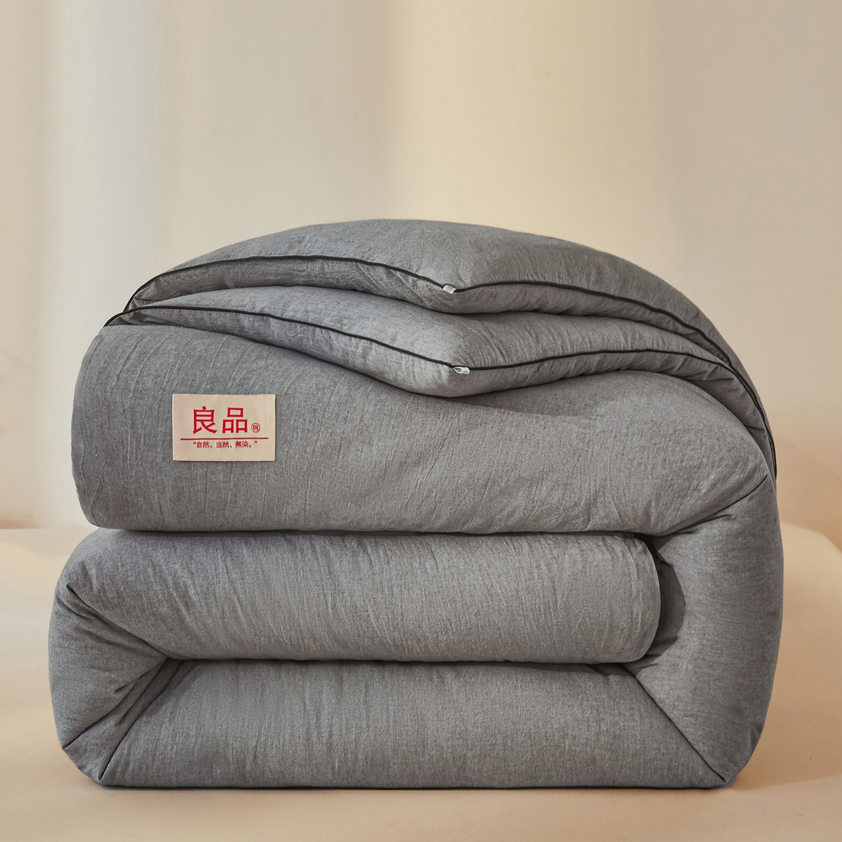 91家纺网 家纺一手货源 找家纺 熙宴家纺 2025新款水洗棉嵌绳款100%新疆棉花被 石灰