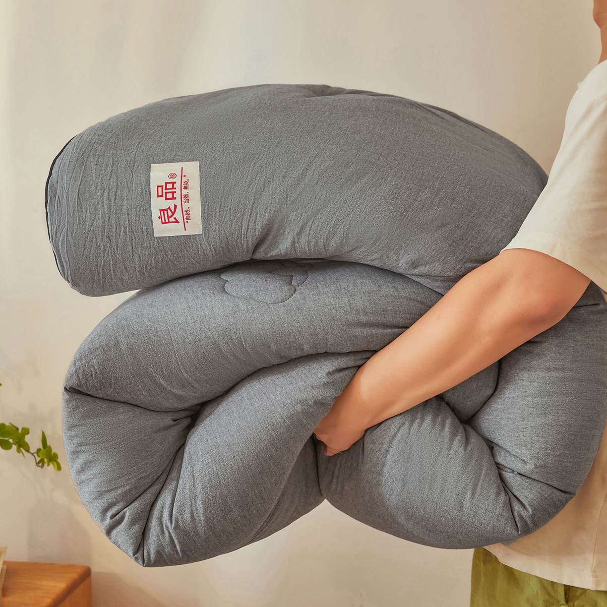 91家纺网 家纺一手货源 找家纺 熙宴家纺 2025新款水洗棉嵌绳款100%新疆棉花被 石灰