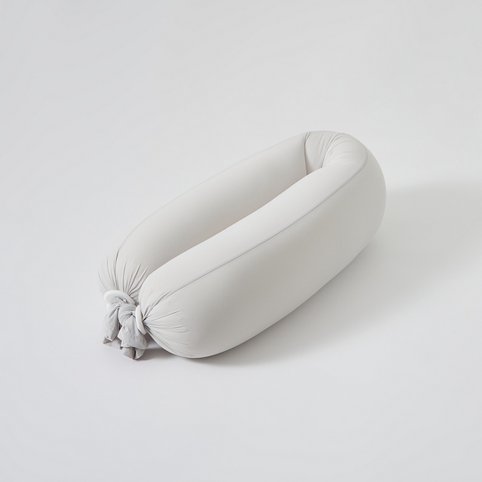 91家纺网 家纺一手货源 找家纺 境月枕芯坊 2025新款亲肤舒适简约纯色糖果枕头枕芯 素灰