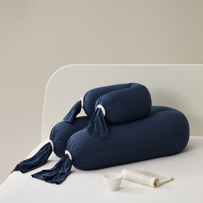 91家纺网 家纺一手货源 找家纺 境月枕芯坊 2025新款亲肤舒适简约纯色糖果枕头枕芯 骐青