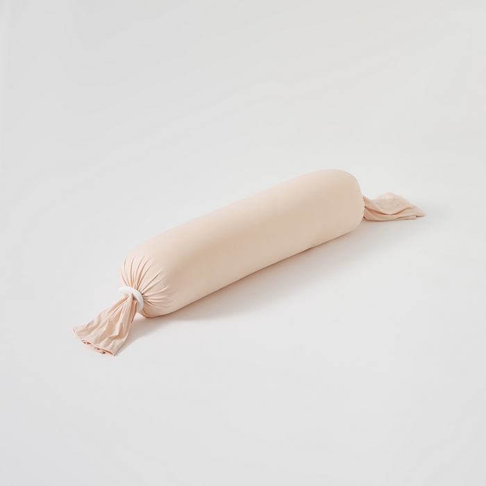 91家纺网 家纺一手货源 找家纺 境月枕芯坊 2025新款亲肤舒适简约纯色糖果枕头枕芯 玉粉