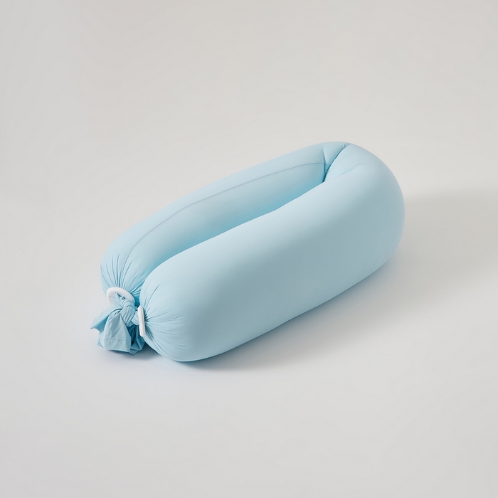 91家纺网 家纺一手货源 找家纺 境月枕芯坊 2025新款亲肤舒适简约纯色糖果枕头枕芯 碧蓝