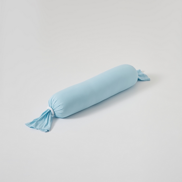 91家纺网 家纺一手货源 找家纺 境月枕芯坊 2025新款亲肤舒适简约纯色糖果枕头枕芯 碧蓝