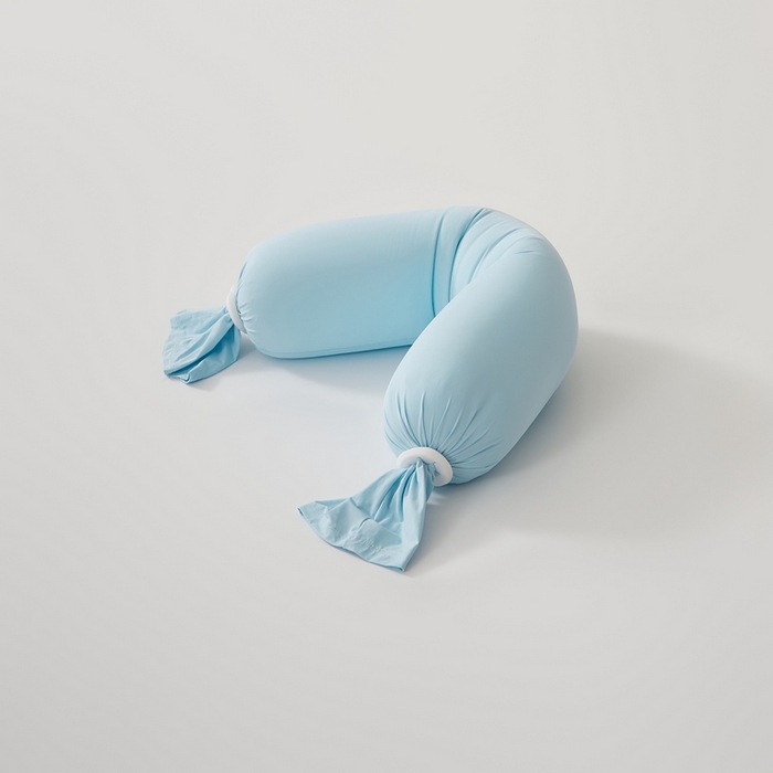 91家纺网 家纺一手货源 找家纺 境月枕芯坊 2025新款亲肤舒适简约纯色糖果枕头枕芯 碧蓝