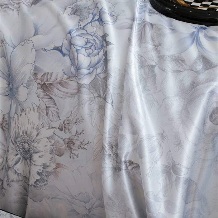 91家纺网 家纺一手货源 找家纺 麦空家居 2025春夏水洗真丝贡缎埋绳四件套-繁花系列 初夏