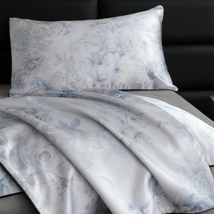 91家纺网 家纺一手货源 找家纺 麦空家居 2025春夏水洗真丝贡缎埋绳四件套-繁花系列 初夏