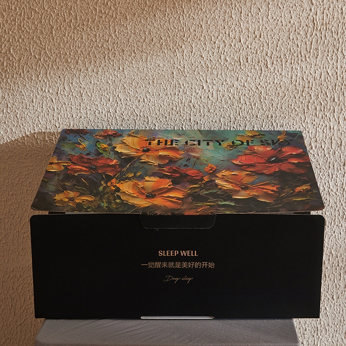 91家纺网 家纺一手货源 找家纺 （总）麦空家居 2025新款水洗贡缎印花四件套系列-半夏(高端礼盒)