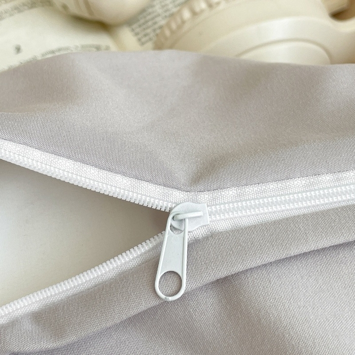 91家纺网 家纺一手货源 找家纺 麦空家居 2025新款抗菌水洗皱棉贴布绣四件套学生三件套-糖果梦 布丁狗-奶茶