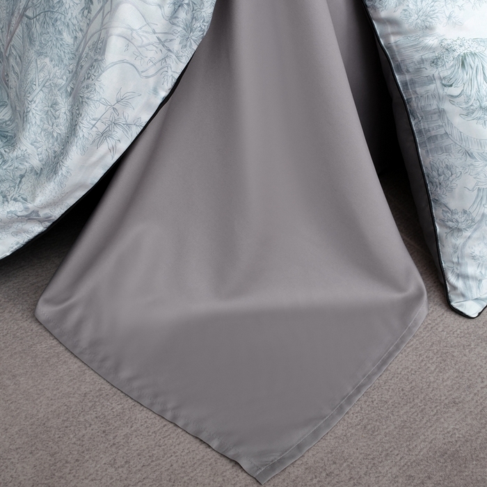 91家纺网 家纺一手货源 找家纺 麦空家居 2025春夏水洗真丝贡缎埋绳四件套-繁花系列 槐