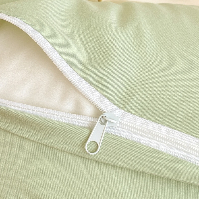 91家纺网 家纺一手货源 找家纺 麦空家居 2025新款抗菌水洗皱棉贴布绣四件套学生三件套-糖果梦 乐琪女孩-奶昔白