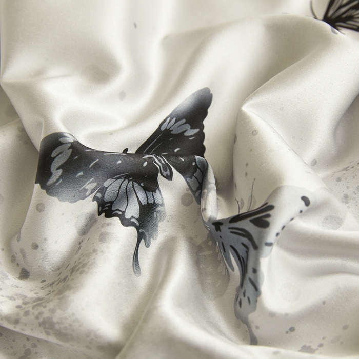 91家纺网 家纺一手货源 找家纺 麦空家居 2025新款水洗贡缎印花四件套系列-半夏(高端礼盒) 蝶语