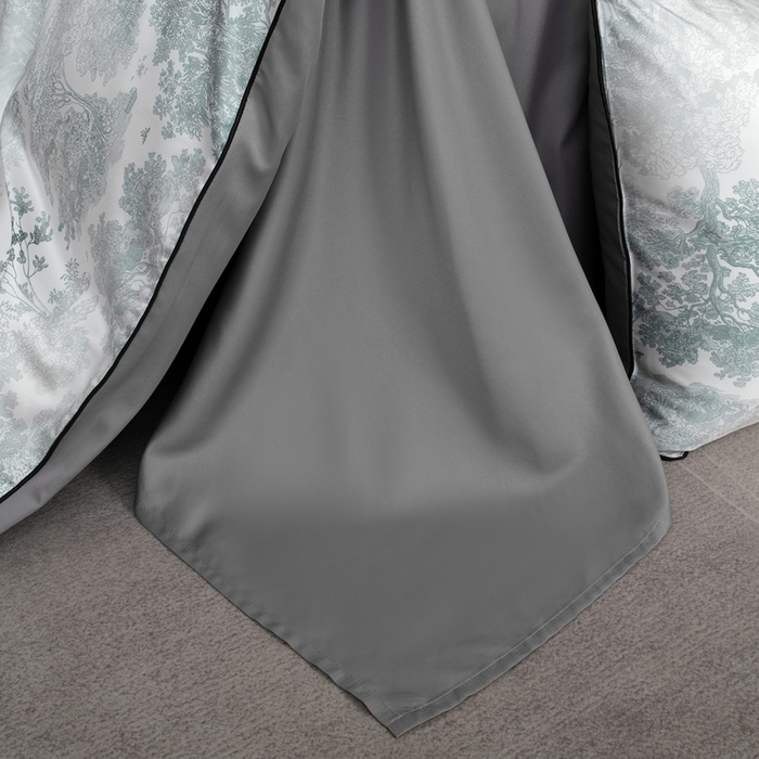 91家纺网 家纺一手货源 找家纺 麦空家居 2025春夏水洗真丝贡缎埋绳四件套-繁花系列 松