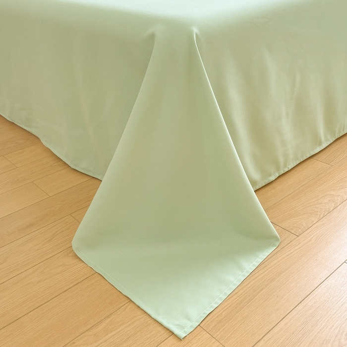 91家纺网 家纺一手货源 找家纺 麦空家居 2025新款抗菌水洗皱棉贴布绣四件套学生三件套-糖果梦 趣多多-牛油果