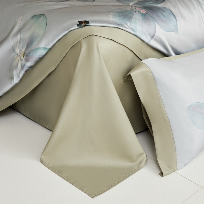 91家纺网 家纺一手货源 找家纺 麦空家居 2025新款水洗贡缎印花四件套系列-半夏(高端礼盒) 仲夏漪