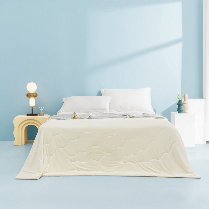 91家纺网 家纺一手货源 找家纺 （总）麦空家居 2025新款A类氨纶凉感丝西瓜抗菌空调被夏被