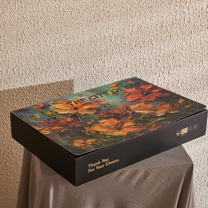 91家纺网 家纺一手货源 找家纺 麦空家居 2025新款水洗贡缎印花四件套系列-半夏(高端礼盒) 包装