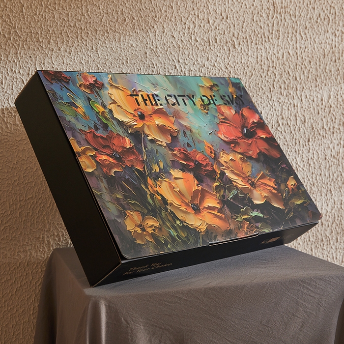 91家纺网 家纺一手货源 找家纺 麦空家居 2025新款水洗贡缎印花四件套系列-半夏(高端礼盒) 包装