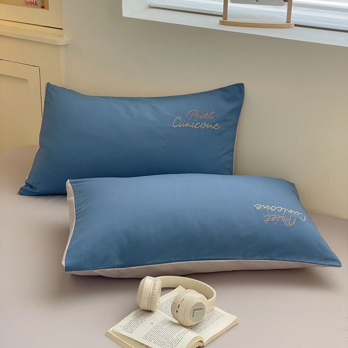 91家纺网 家纺一手货源 找家纺 麦空家居 2025新款抗菌水洗皱棉贴布绣四件套学生三件套-糖果梦 小王子-宾利蓝