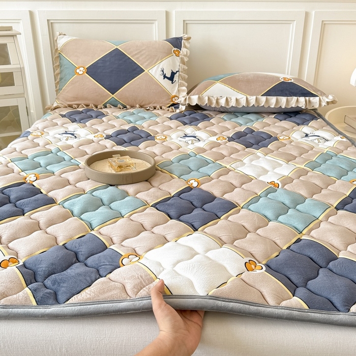 91家纺网 家纺一手货源 找家纺 （总）手艺人家纺 2025新款宝宝绒床褥床护垫垫子D1-D66