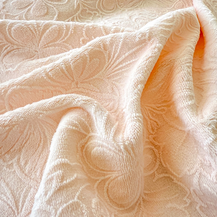 91家纺网 家纺一手货源 找家纺 锦格家纺 2025新款A类高克重雕花牛奶绒花边四件套 梦幻-玉粉