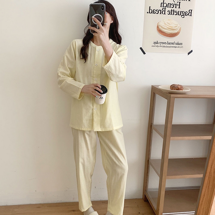 （总）观月轩家纺 2025新款全棉纯棉60支双层纱系列家居服