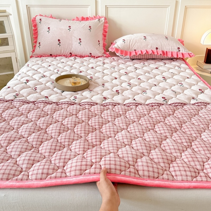 手艺人家纺 2025新款宝宝绒床褥床护垫垫子D1-D66 D1