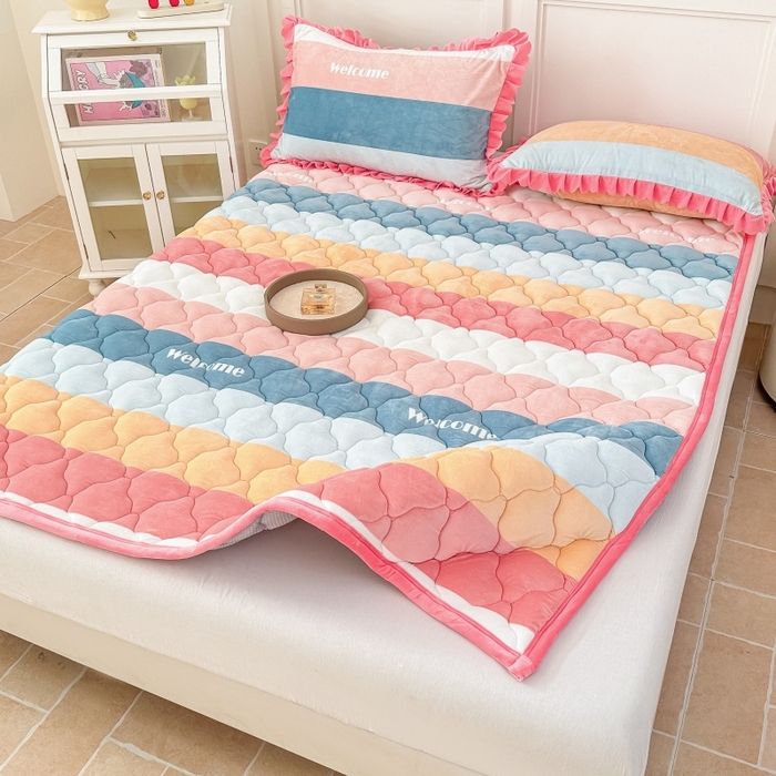 91家纺网 家纺一手货源 找家纺 手艺人家纺 2025新款宝宝绒床褥床护垫垫子D1-D66 D6