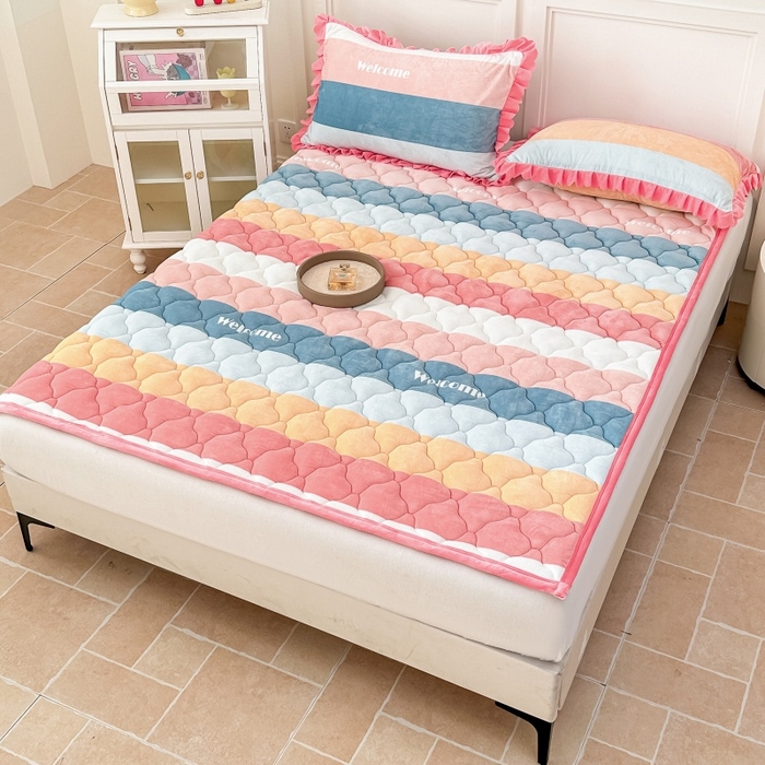 91家纺网 家纺一手货源 找家纺 手艺人家纺 2025新款宝宝绒床褥床护垫垫子D1-D66 D6