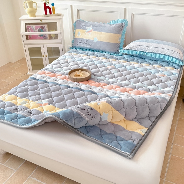 91家纺网 家纺一手货源 找家纺 手艺人家纺 2025新款宝宝绒床褥床护垫垫子D1-D66 D12