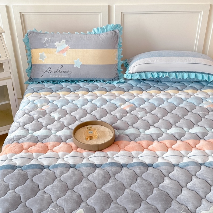 91家纺网 家纺一手货源 找家纺 手艺人家纺 2025新款宝宝绒床褥床护垫垫子D1-D66 D12