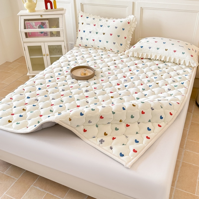 91家纺网 家纺一手货源 找家纺 手艺人家纺 2025新款宝宝绒床褥床护垫垫子D1-D66 D15