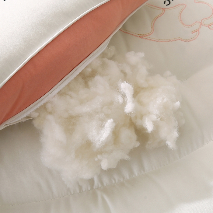 91家纺网 家纺一手货源 找家纺 金牛枕芯 2025新款小奶猫萌系治愈款亲子枕头枕芯 小奶猫-粉