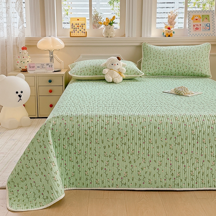 91家纺网 家纺一手货源 找家纺 （总）大元 2025新款A类数码印花朴棉夹棉床盖老粗布床盖双面可用