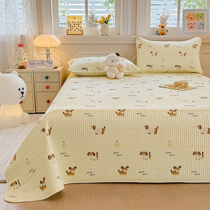 91家纺网 家纺一手货源 找家纺 （总）大元 2025新款A类数码印花朴棉夹棉床盖老粗布床盖双面可用