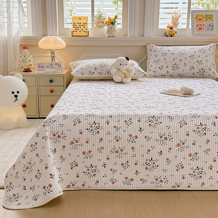 91家纺网 家纺一手货源 找家纺 （总）大元 2025新款A类数码印花朴棉夹棉床盖老粗布床盖双面可用